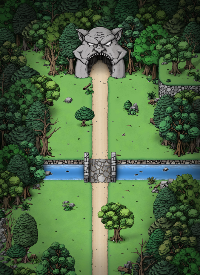 Classic RPG forest map