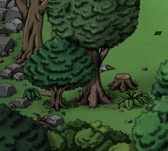 Classic RPG forest map